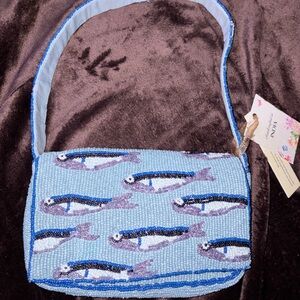 Sardine Beaded Shoulder Bag